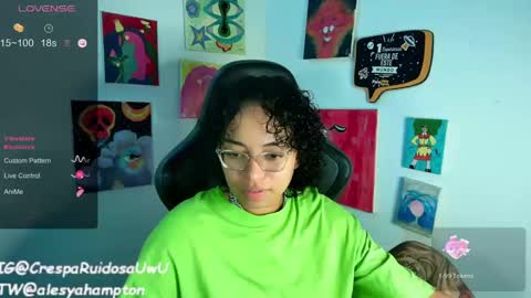 Snapshot of alesyahampton chatting on January 9, 3:15 am Crespa Ruidosa online show from January 9, 3:15 am