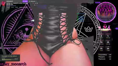 Snapshot of baileymonarch chatting on September 18, 2:37 am Bailey online show from September 18, 2:37 am