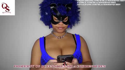Snapshot of blacksirenqueen chatting on February 12, 8:50 pm Queen Siren online show from February 12, 8:50 pm