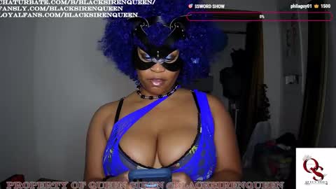 Snapshot of blacksirenqueen chatting on September 22, 8:07 am Queen Siren online show from September 22, 8:07 am