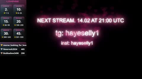 Ella NEXT STREAM 1TH DECEMBER 1200 - 0800 AM AT MOSCOW TIME online show from February 13, 2:56 am