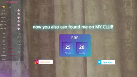 Snapshot of jane_meys chatting on March 5, 8:10 am your kitty JANE roawww online show from March 5, 8:10 am