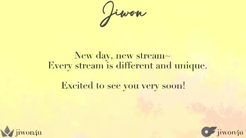 Jiwon online show from September 13, 12:13 am