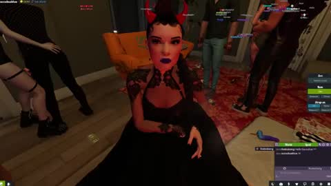 Snapshot of little_doll25 chatting on February 10, 5:52 pm Succubus Blue online show from February 10, 5:52 pm