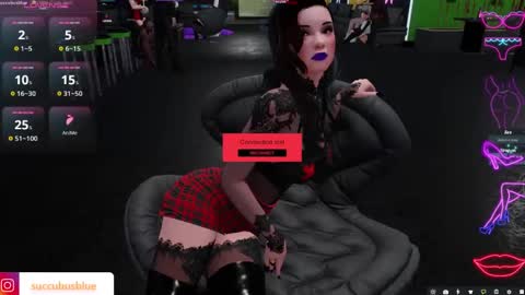 Snapshot of little_doll25 chatting on February 11, 2:03 am Succubus Blue online show from February 11, 2:03 am