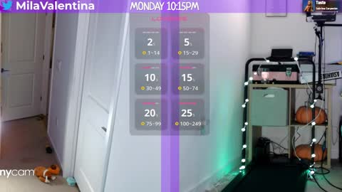 Mila Valentina online show from January 28, 3:15 am