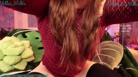 Snapshot of milla_milla chatting on February 18, 7:54 am milla_milla online show from February 18, 7:54 am