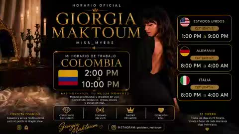 Goddess Myers  thumb up is important for me kisses  online show from July 22, 9:11 am
