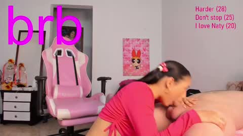 Snapshot of naty_johan chatting on February 21, 12:49 am Nata online show from February 21, 12:49 am