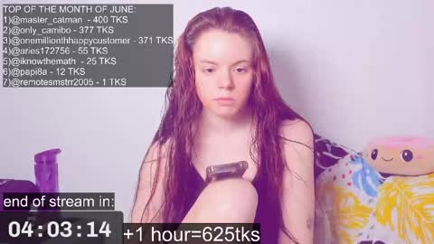only_sarah1 online show from June 8, 9:49 pm