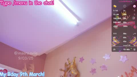 SaraAvila  online show from March 9, 8:21 pm