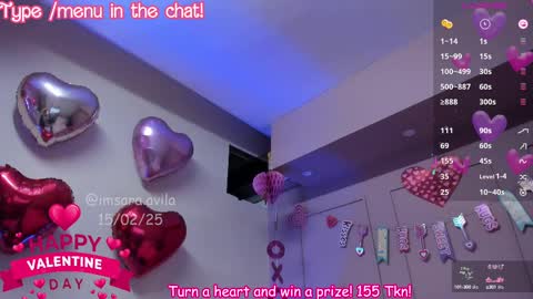 SaraAvila  online show from February 16, 12:10 pm