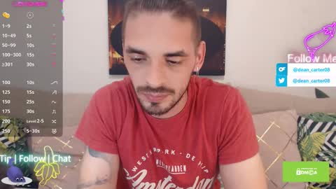 Snapshot of secret_sir chatting on September 21, 12:14 am Dean Carter online show from September 21, 12:14 am