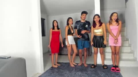 black hair GIORGIA --  redhair RILEY -brown hair APRIL online show from February 14, 9:45 am