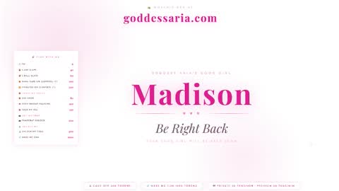 sissymaddieee online show from March 8, 12:31 pm