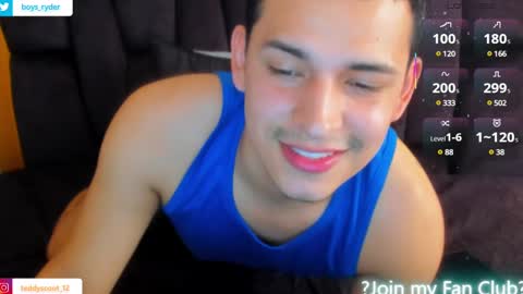  Follow me on Twitter boys ryder and instagram teddyscoot 12  online show from February 8, 1:01 pm