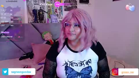 xxgreengoodxx online show from October 9, 9:09 pm